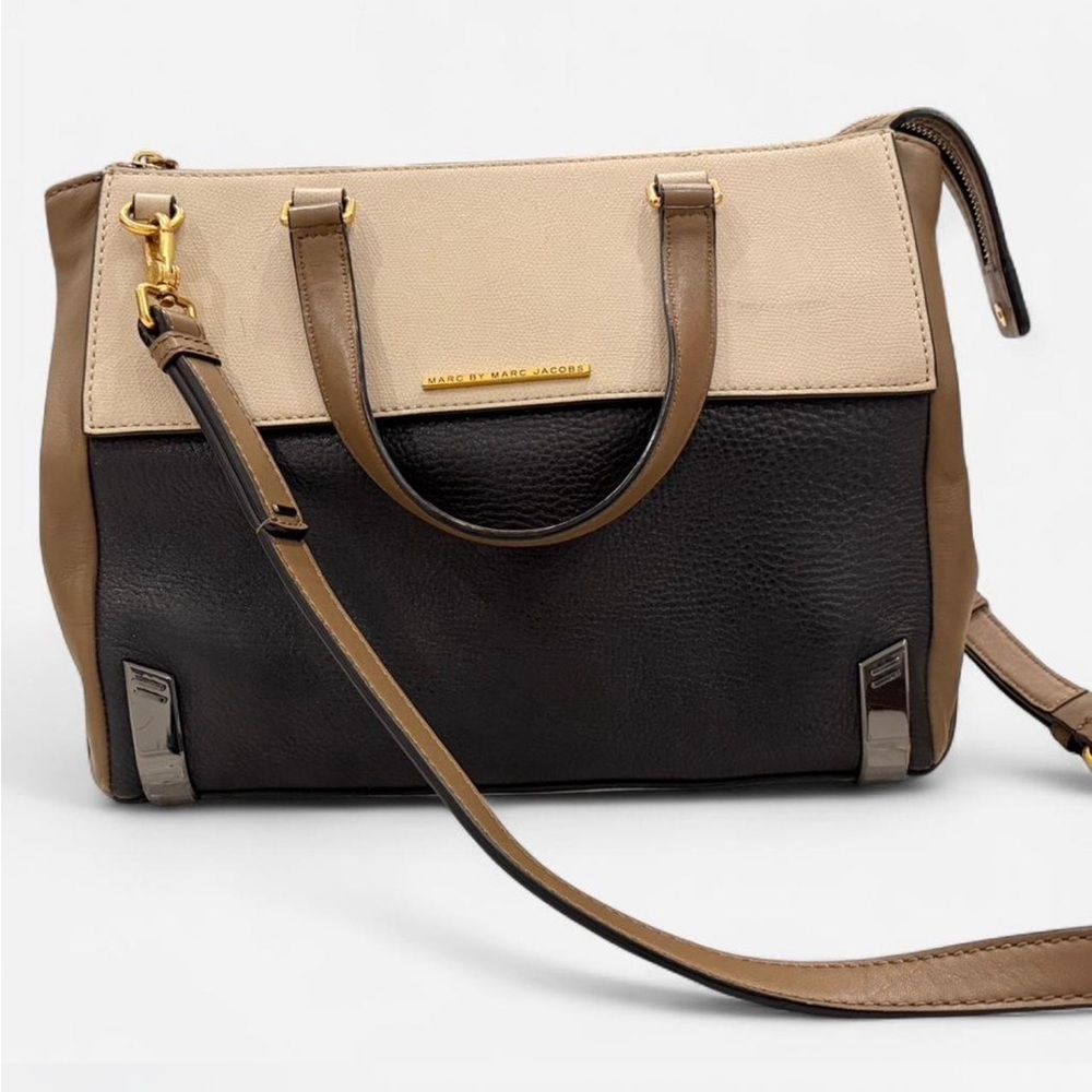 Marc By Marc Jacobs Black, Cream, and Brown Satchel